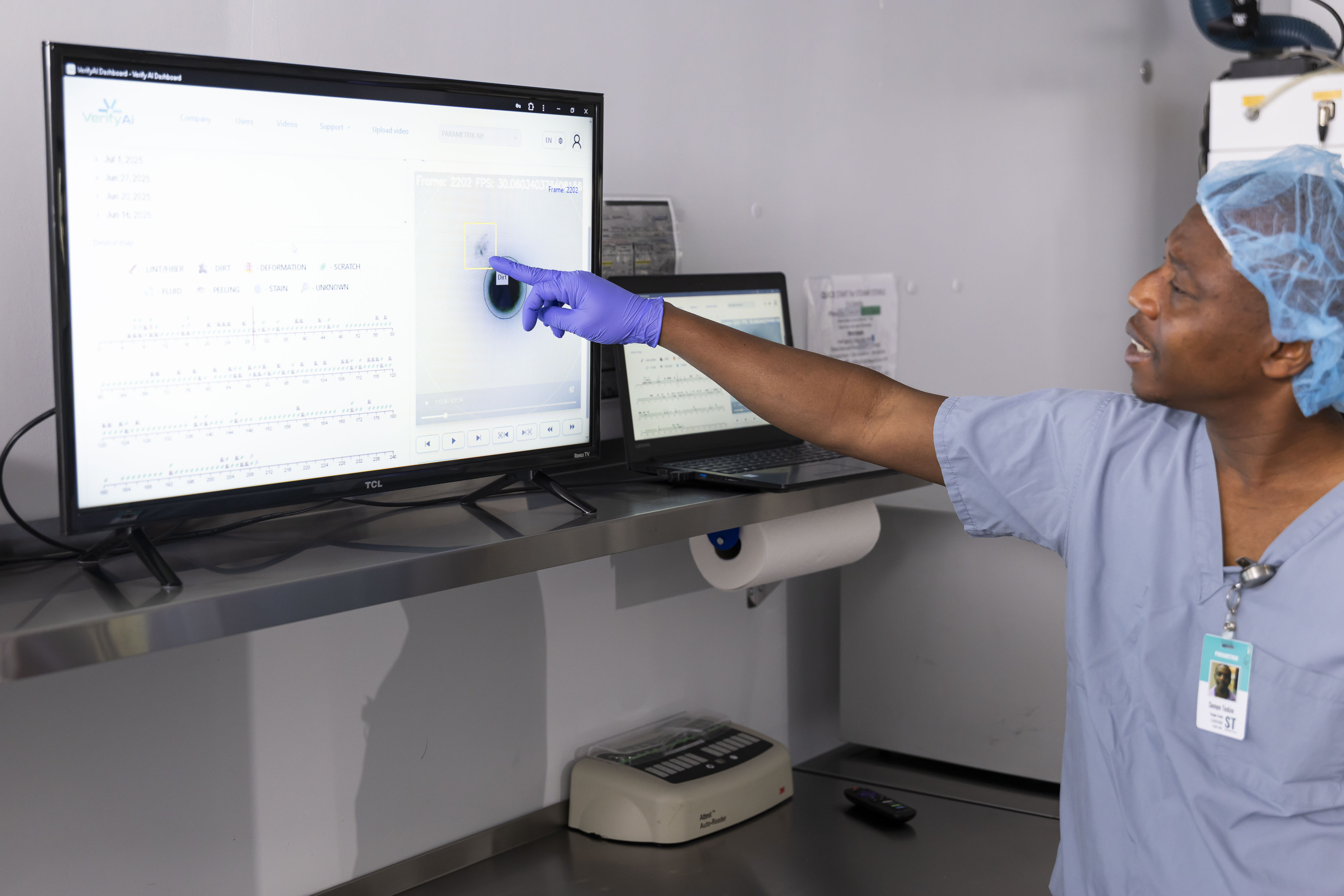 Dashboard on desktop