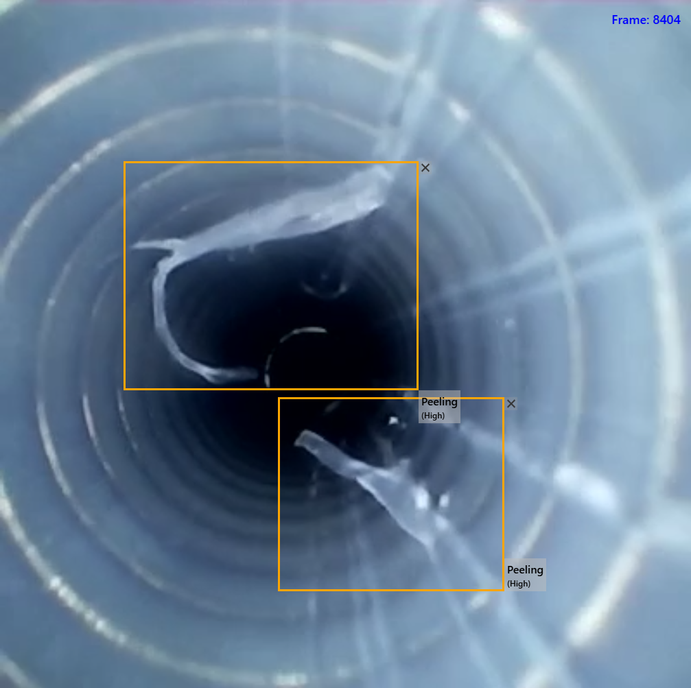 AI detection example: Peeling